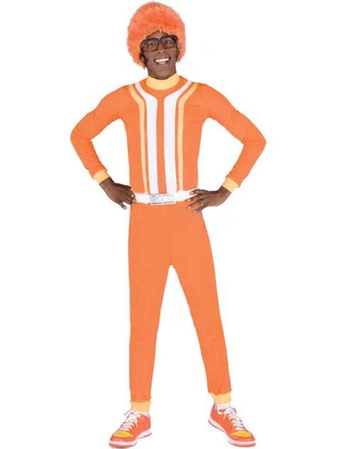 orange yo gabba gabba dj lance spandex costume party halloween carnival