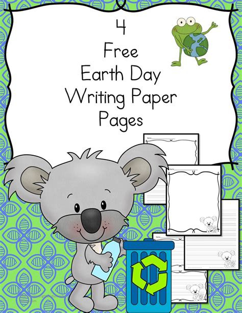 earth day writing paper  kindergarten    writing fun