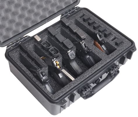 case club waterproof  pistol case  silica gel heavy duty foam