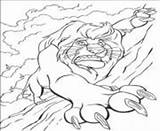 Coloring Pages Cliff Scar Lion King 432e Falling Online Info sketch template
