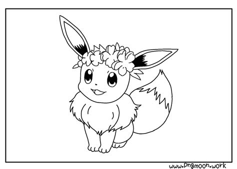 eevee pokemon coloring pages pngmoon png images coloring pages