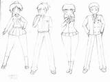 School Uniform Anime Drawing Sketches Keroro Getdrawings Kishou Stats Downloads Deviantart sketch template