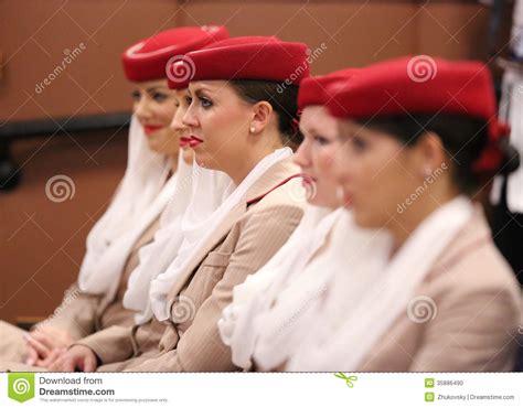 Emirates Airline Flight Attendants At The Billie Jean King