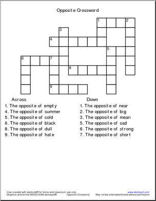 crossword clue  letters