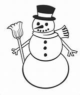 Snowman Template Coloring Pages Printable Clipart Snowmen Blank Drawing Scarf Winter Fensterbilder Malvorlagen Christmas Painting Templates Hat Holidays Clip Colouring sketch template