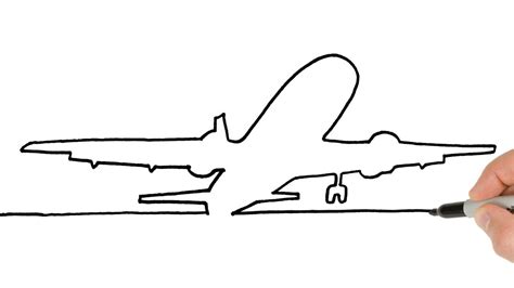 draw plane   easy drawing tutorial youtube