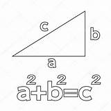 Pythagoras Pitagoras Theorem Teorema sketch template