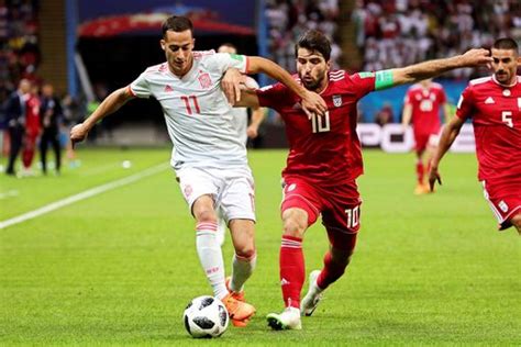 Iran 0 1 Spain Report Diego Costa S Fluke Goal Settles World Cup 2018