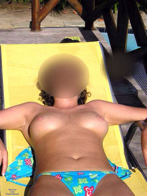 Ex Girlfriend Sunbathing Topless August 2015 Voyeur Web
