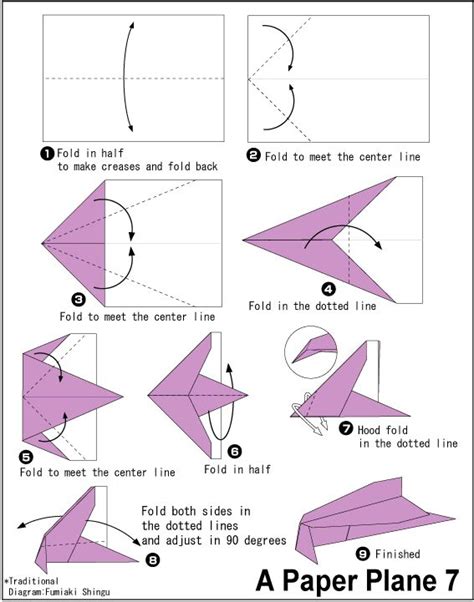 paper airplane folding instructions printable