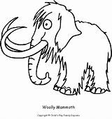 Mammoth Woolly Mastodon Template Wooly Designlooter sketch template