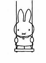 Miffy Coloring Kids Colouring Cartoon sketch template