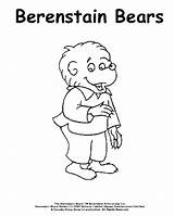 Coloring Pages Bears Berenstain Bear Sister Printable Activity sketch template