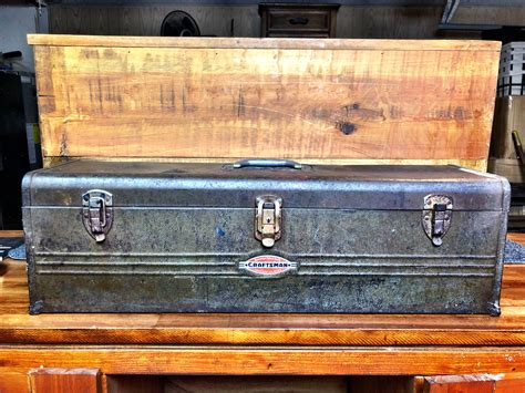 vintage craftsman carpenters toolbox