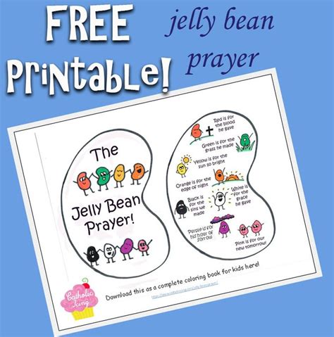 printable jelly bean prayer printable