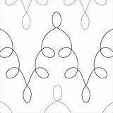 Quilting Loops Missing Pantograph sketch template