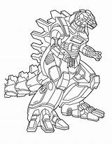 Godzilla Muto sketch template