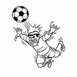 Soccer Ball Coloring Pages Player Momjunction Kids Serious Playing Hit Popular Printables sketch template