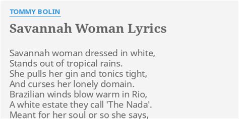 savannah woman lyrics  tommy bolin savannah woman dressed