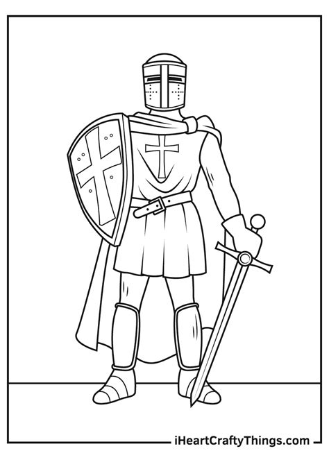 knight coloring pages updated