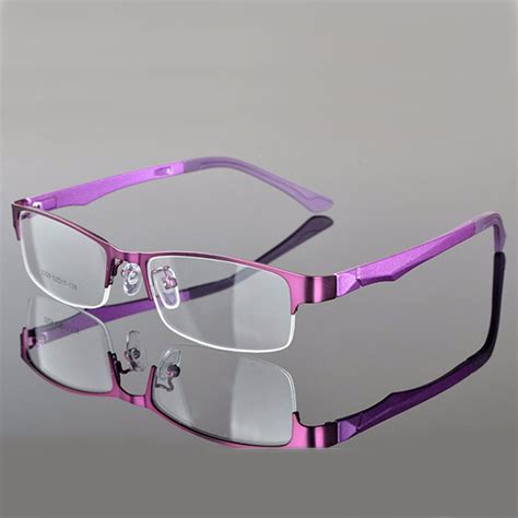 half rimless eyeglasses frame optical prescription semi rim glasses