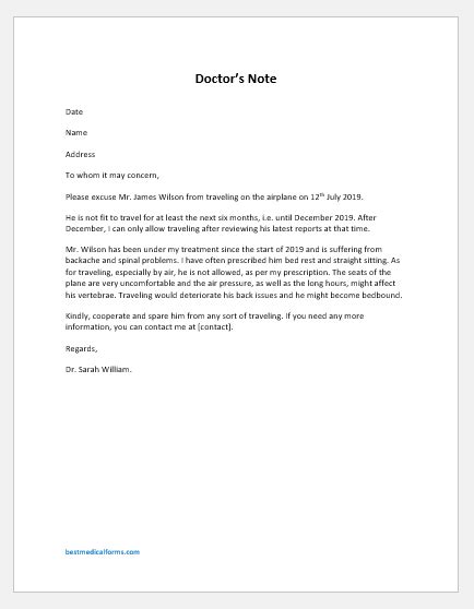 writing doctors note template  travel cancellation ink