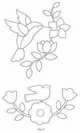 Beading Metis Flower Templates Patterns Applique Floral Embroidery Bird sketch template