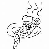 Coloring Pages Pizza Funny Drawing Face Plankton Diaper Magnet Hut Sandy Cheeks Punk Pants Color Animal Measuring Tape Toppings Getcolorings sketch template