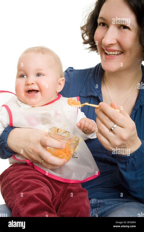 mother feed child stock photo alamy