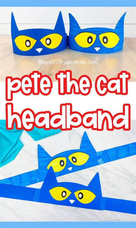 pete  cat headband template printable printable templates