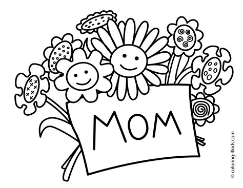 mother day coloring pages    print