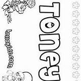 Tiffany Coloring Pages Name Hellokids Toni Toney sketch template