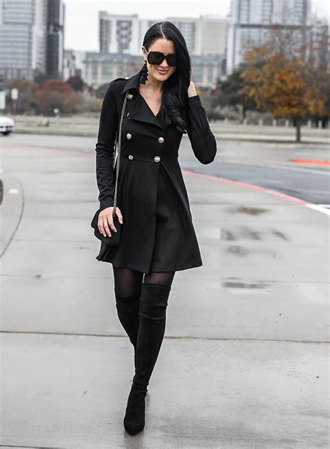black winter outfit ideas  fashion trends
