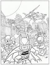 Coloring Lego Pages Justice League Batman Popular sketch template