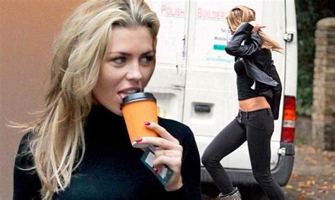 abbey clancy swaps sequins for biker chic during morning coffee run