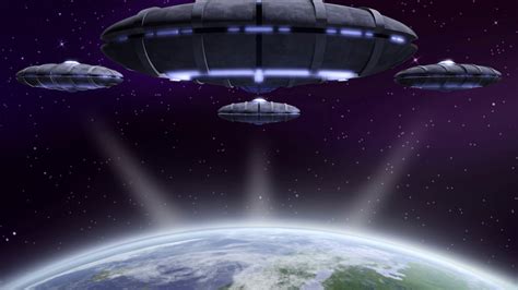 ufo flying  earth motion background storyblocks