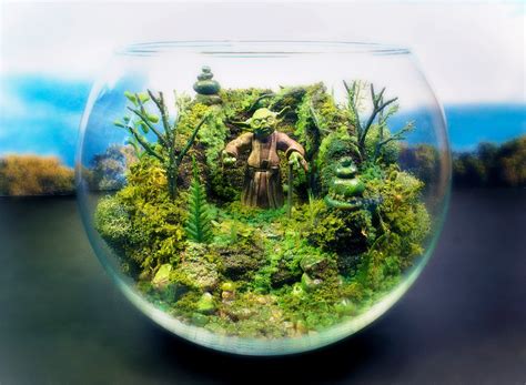 Yoda Terrarium Cute Office Desk Plants And Planters From Etsy