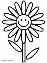 Flower Coloring Pages Printable Kids Hard sketch template