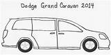 Caravan Chrysler sketch template