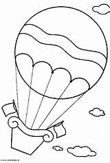 Air Hot Balloon Coloring Clipart Balloons Pages Kleurplaten Kids Clip Luchtballonnen Printable Template Miscellaneous Cartoons Fun Luchtballon Zo Para Wikiclipart sketch template
