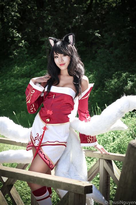 asian cosplay cosplay girls ahri league cosplay characters mabel league  legends