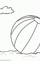 Pelota Plage Ballon Objets sketch template