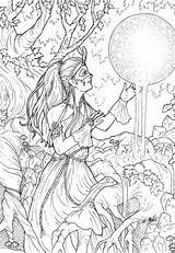 Ups Fairy Dibujos Coloriages Everfreecoloring Rapunzel Wiccan Thérapie Coloringideas sketch template