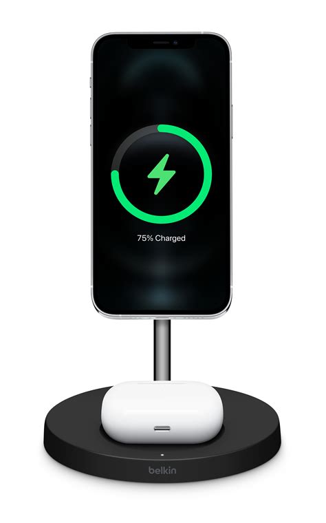 belkin boostcharge pro    wireless charger stand  magsafe black apple ca