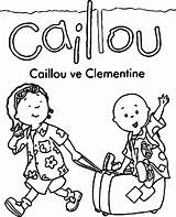 Caillou Coloring Ve Wecoloringpage Pages sketch template