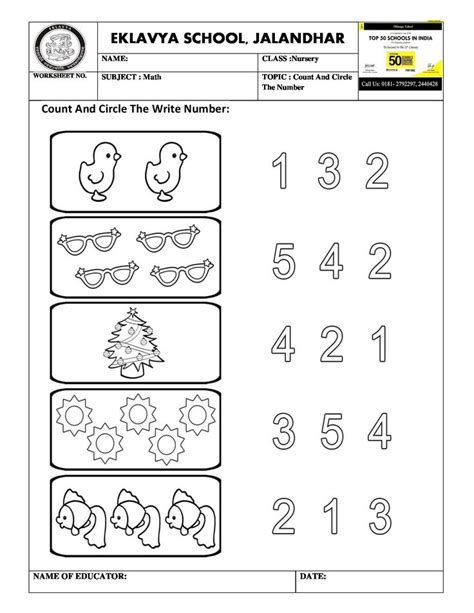 pin  pre primary worksheets