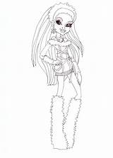 Coloring Abbey Monster High Bominable Sheet Pages sketch template