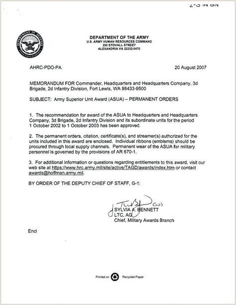 army decision memo format financial report