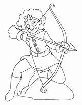 Archery Colorear Arqueiro Arqueros Desenho Aprender Bruxa Inglês Neve Branca sketch template