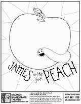 Peach Giant James Coloring Pages Dahl Roald Printable Drawing Popular Books Getdrawings Choose Board Happy sketch template